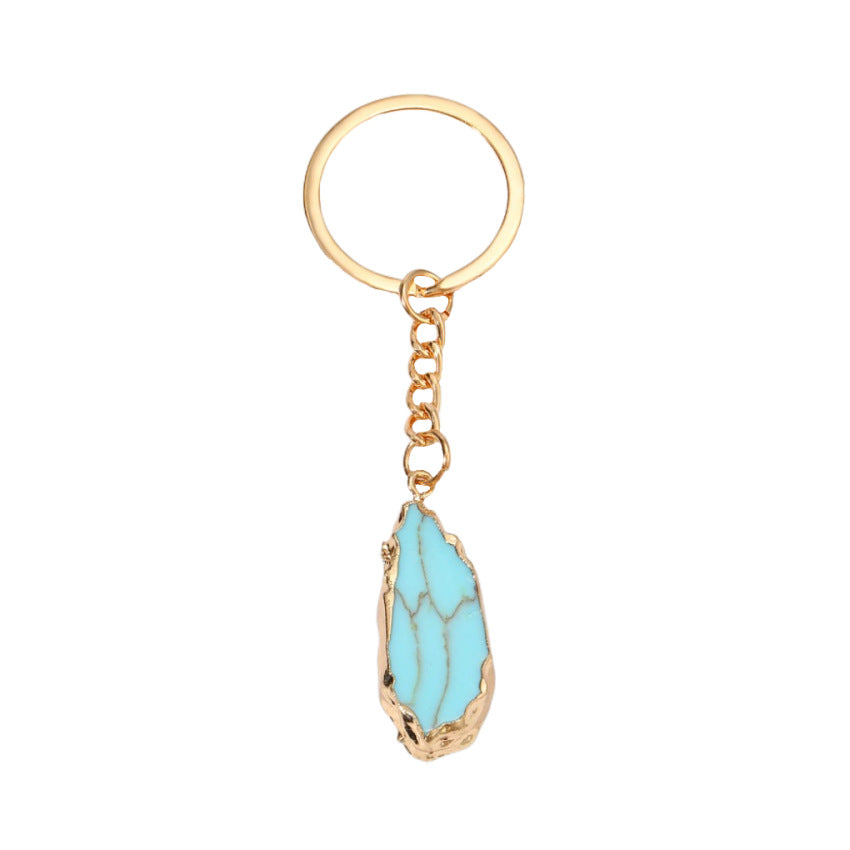Wholesale Turquoise Water Drop Key Chain