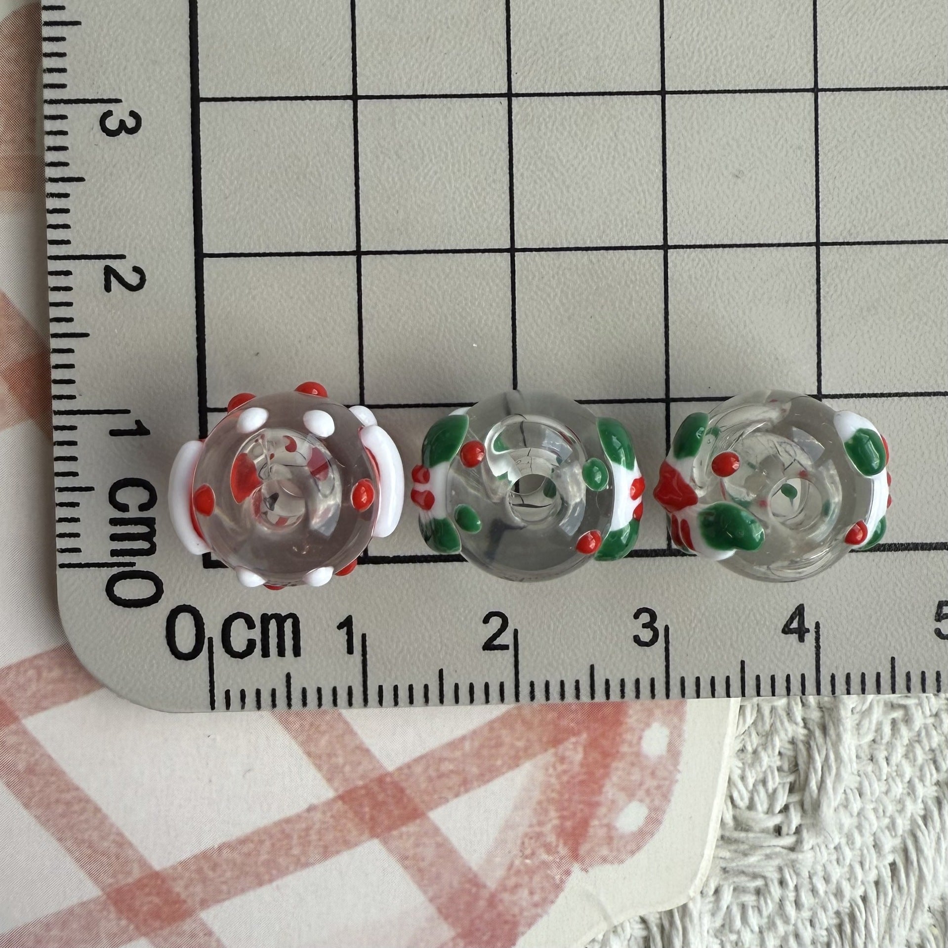Wholesale 10pcs  Christmas transparent loose beads Acrylic Beads