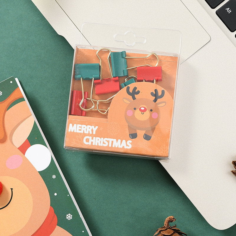 Wholesale  snowman pushpin red green gold long tail clip