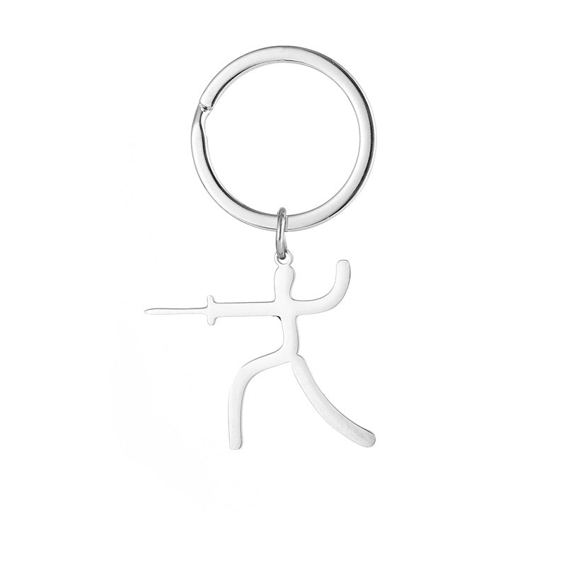 Wholesale Sports Matchman Stainless Steel Keychain