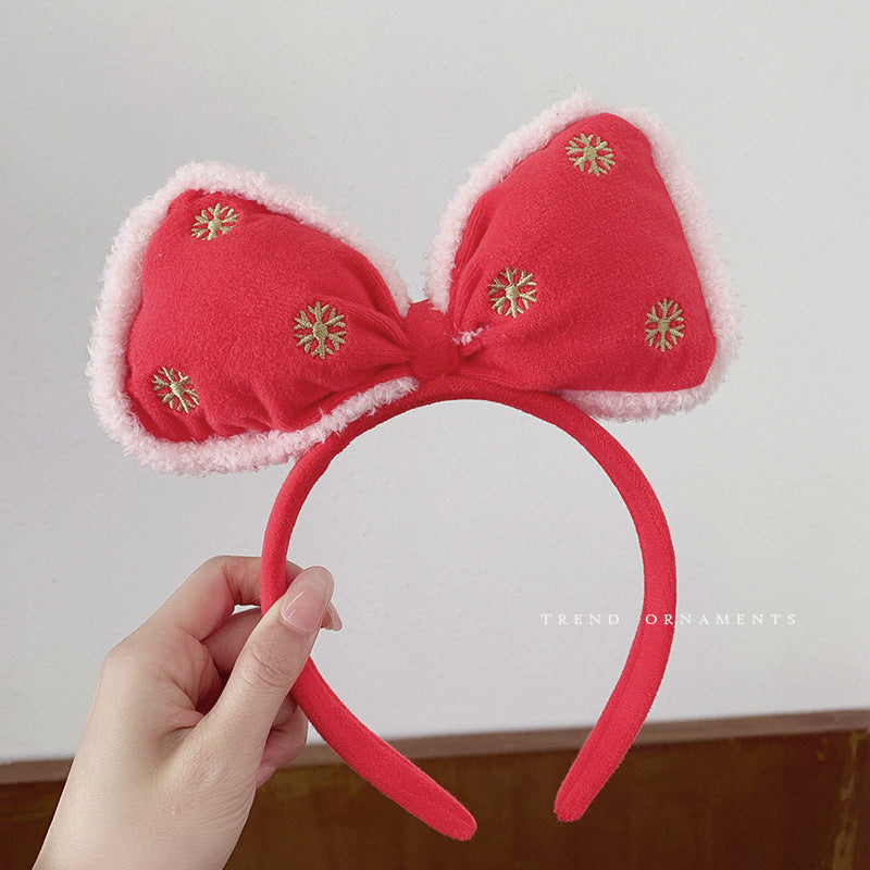 Wholesale 2023 Christmas Sequin Bows Fabric Headband