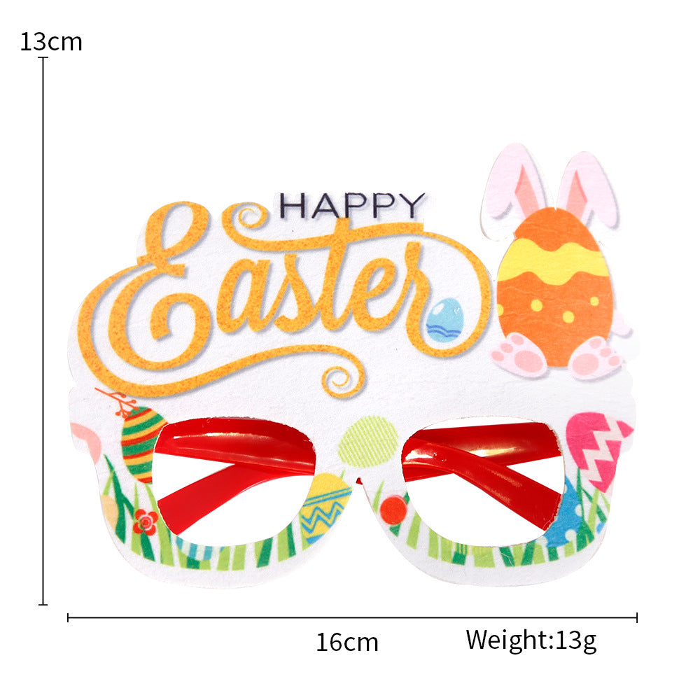 Wholesale Easter Glasses Children Adult Holiday Party Decoration Supplies Rabbit Egg Glasses Frame