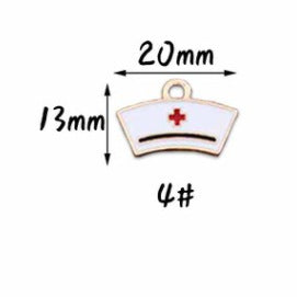 Wholesale 10pcs Doctor Nurse Thermometer Alloy Oil Drop Pendant Diy Pendant