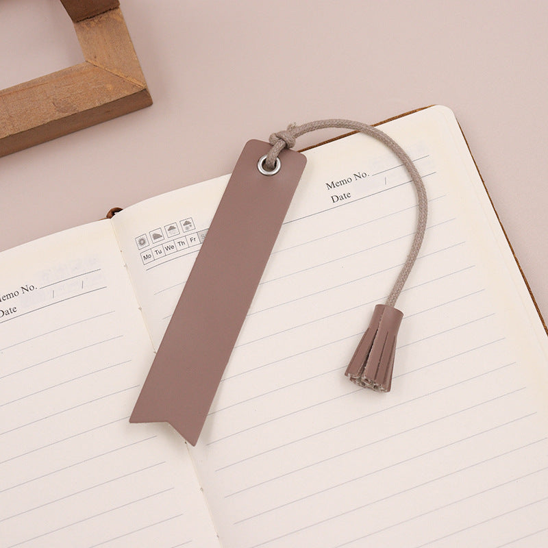 Wholesale  leather tassel bookmark