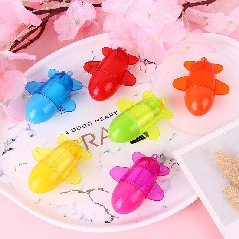 Wholesale Cute Cartoon Airplane Shape Candy Color Telescopic Ballpoint Pen