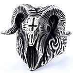 Wholesale  Simple Retro Punk Goethe Ring Titanium Steel Rust-free Fashion Jewelry Ring Pendant