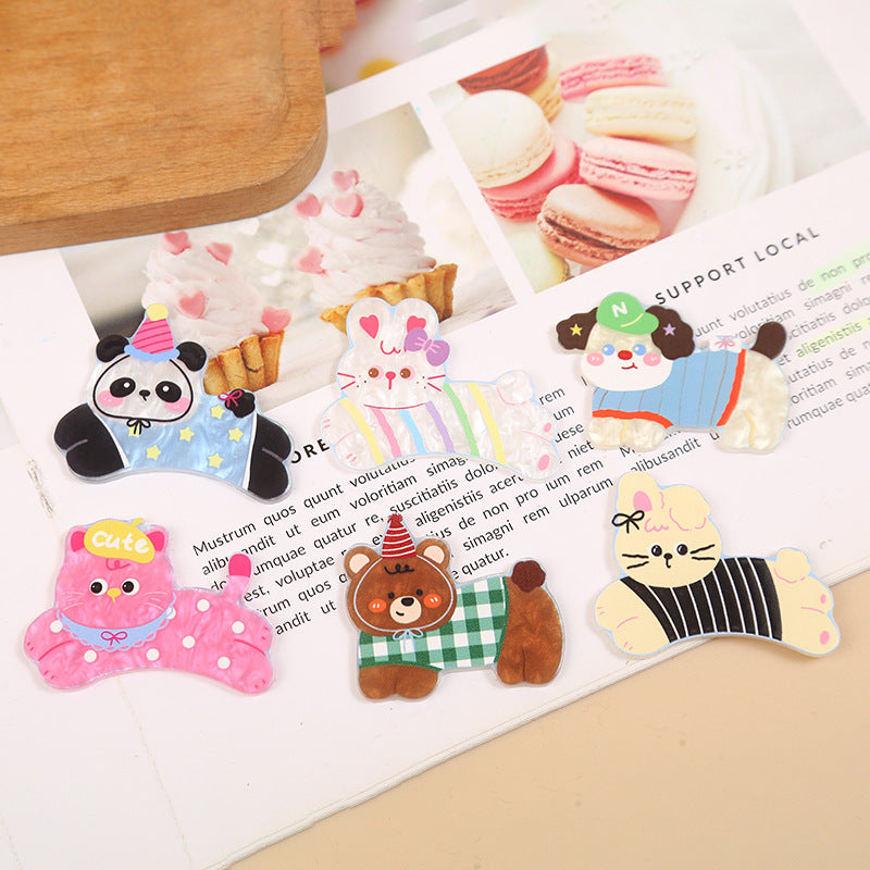 Wholesale 10pcs Cartoon Cute Dog Acrylic Flatback