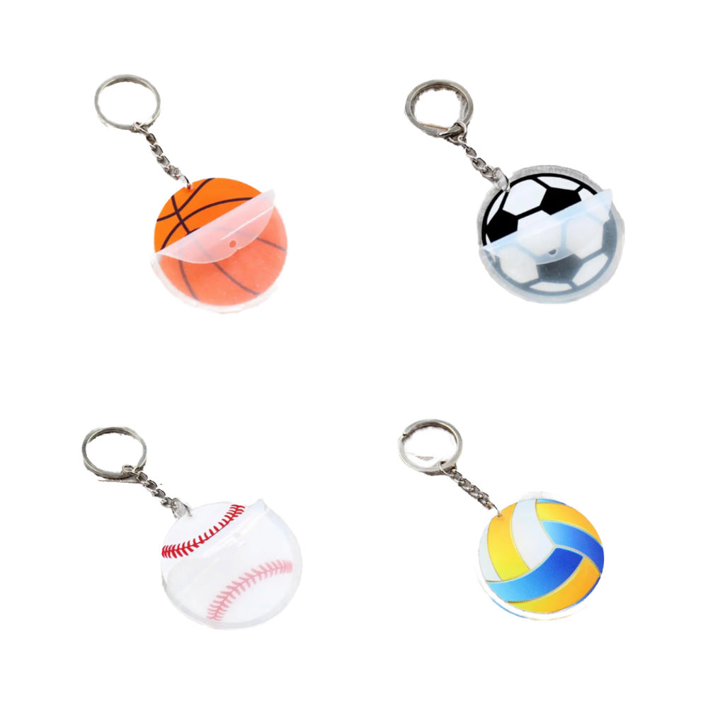 Wholesale Sports ball keychain creative pendant