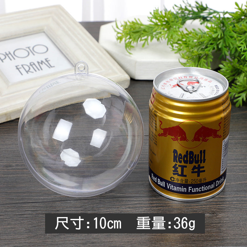 Wholesale 5pcs Christmas Candy Storage High Transparent Ball DIY Plastic Transparent Window Decoration Transparent Hanging Ball Storage