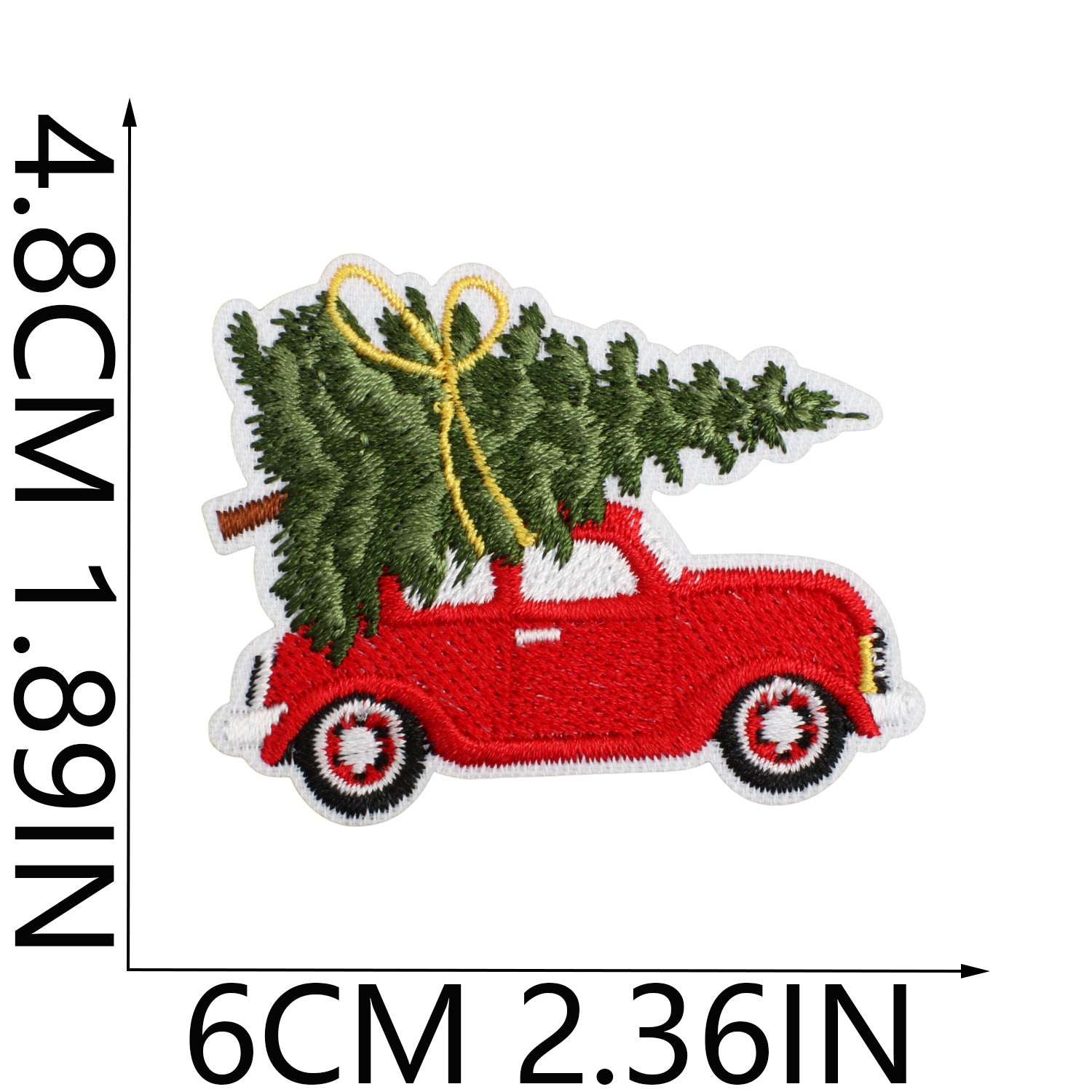 Wholesale Polyester Iron On Christmas Embroidered Patches Bells Stars Cartoon Design For Clothing DIY