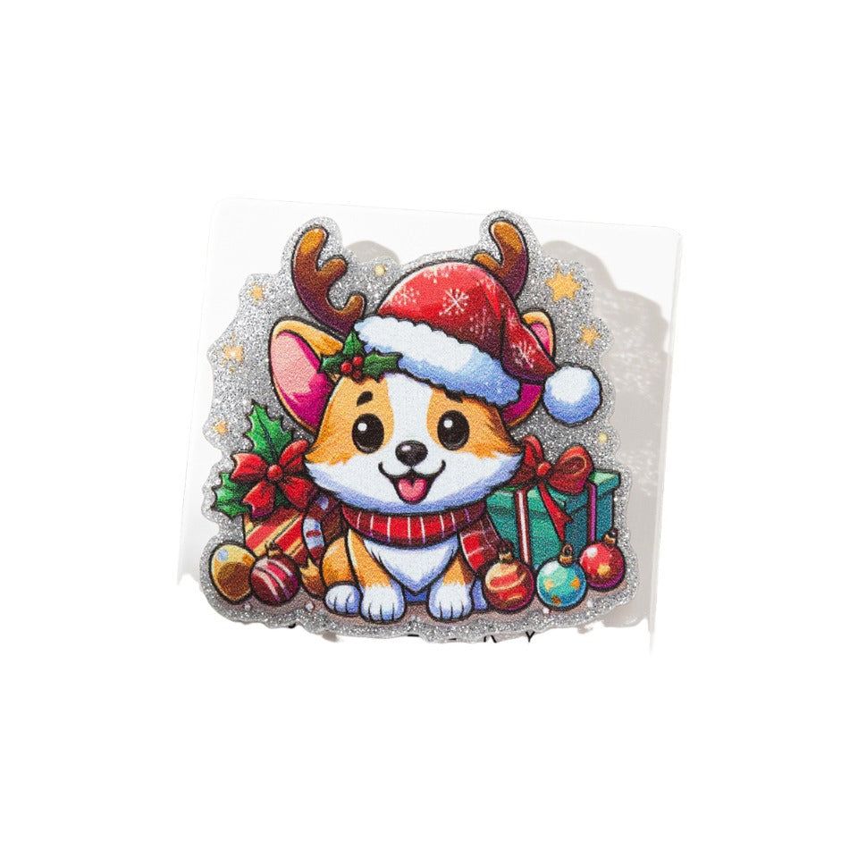 Wholesale Colorful Cute Cartoon Christmas Series Brooch