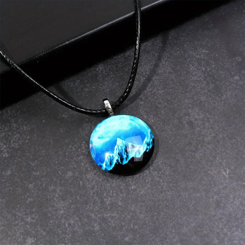 Wholesale Snow Mountain Pendant Necklaces