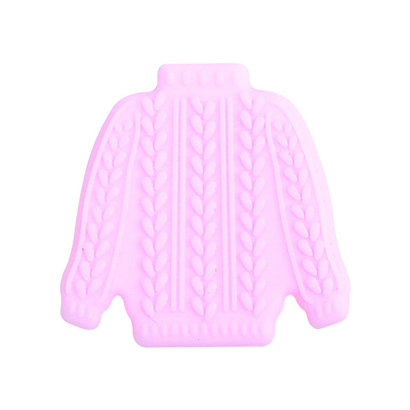 Wholesale 30pcs cartoon sweater silicone beads