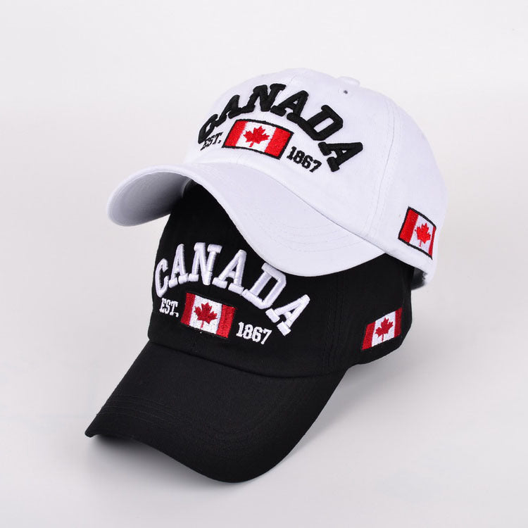 Wholesale Cotton Maple Leaf Canadian Flag Baseball Cap