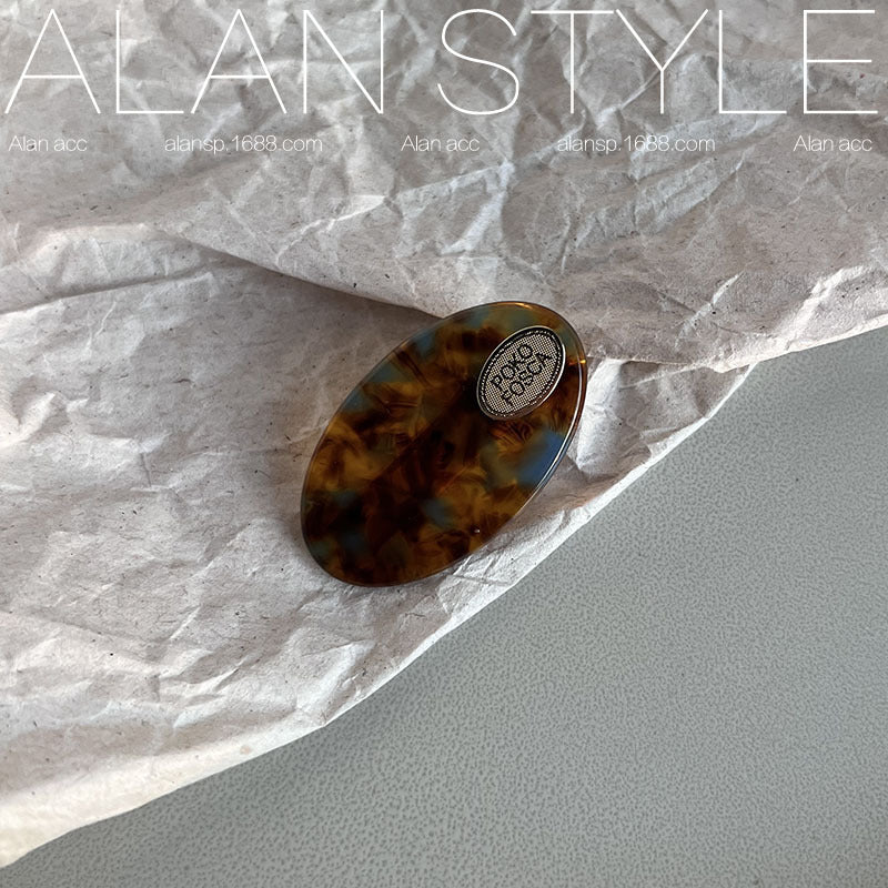 Wholesale Vintage Premium Versatile Oval Acetate Hair Clips