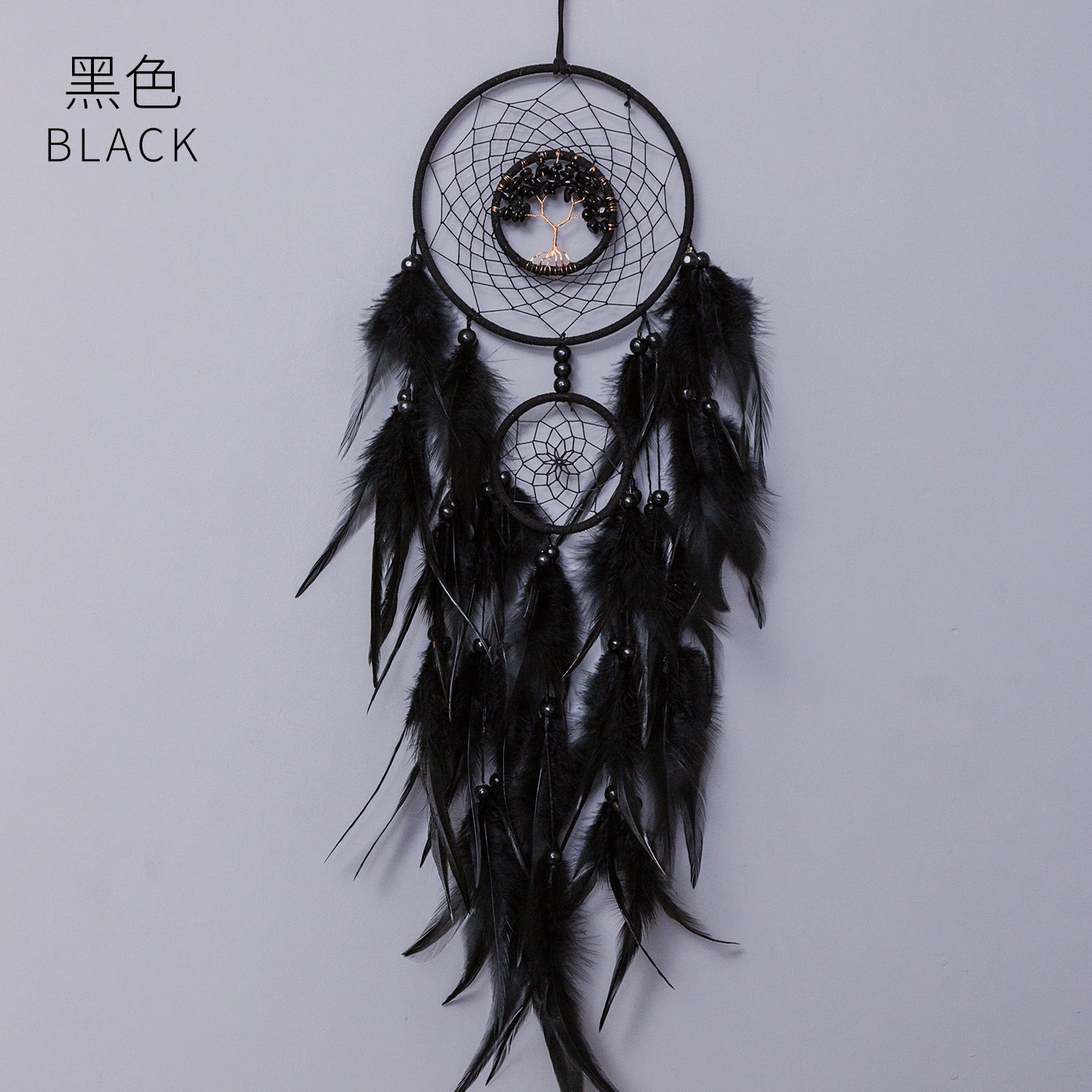 Wholesale Colorful Crystal Stone Hand-woven Creative Dream Catcher