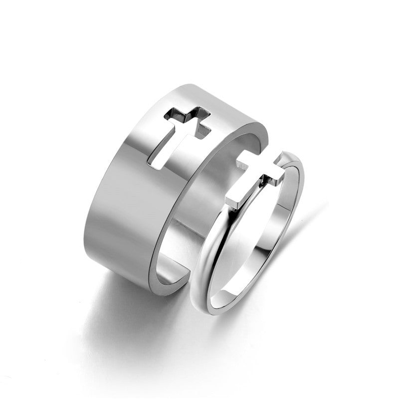 Wholesale Love Cross Titanium Steel Ring