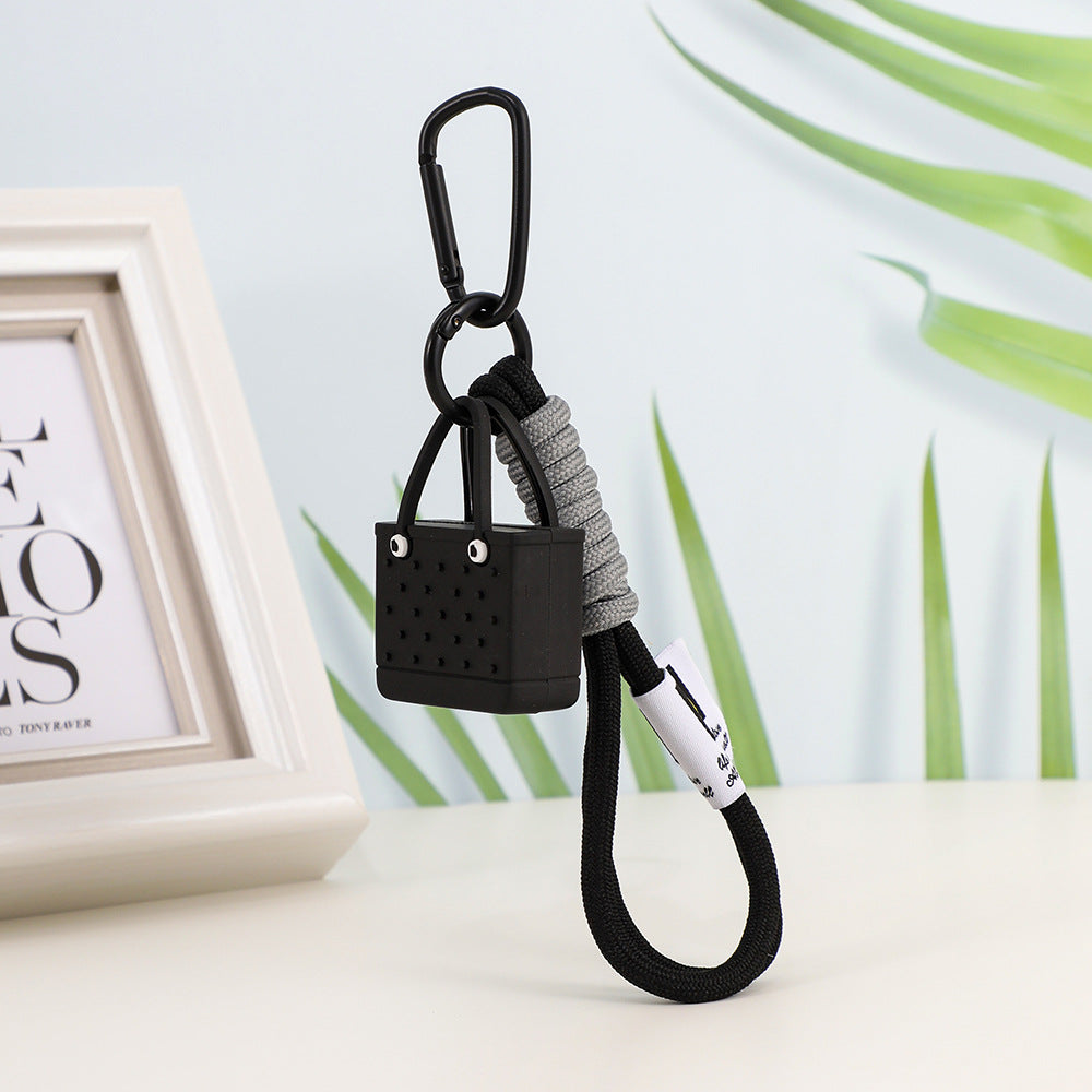 Wholesale Simulation Beach Bags Plastic Keychains