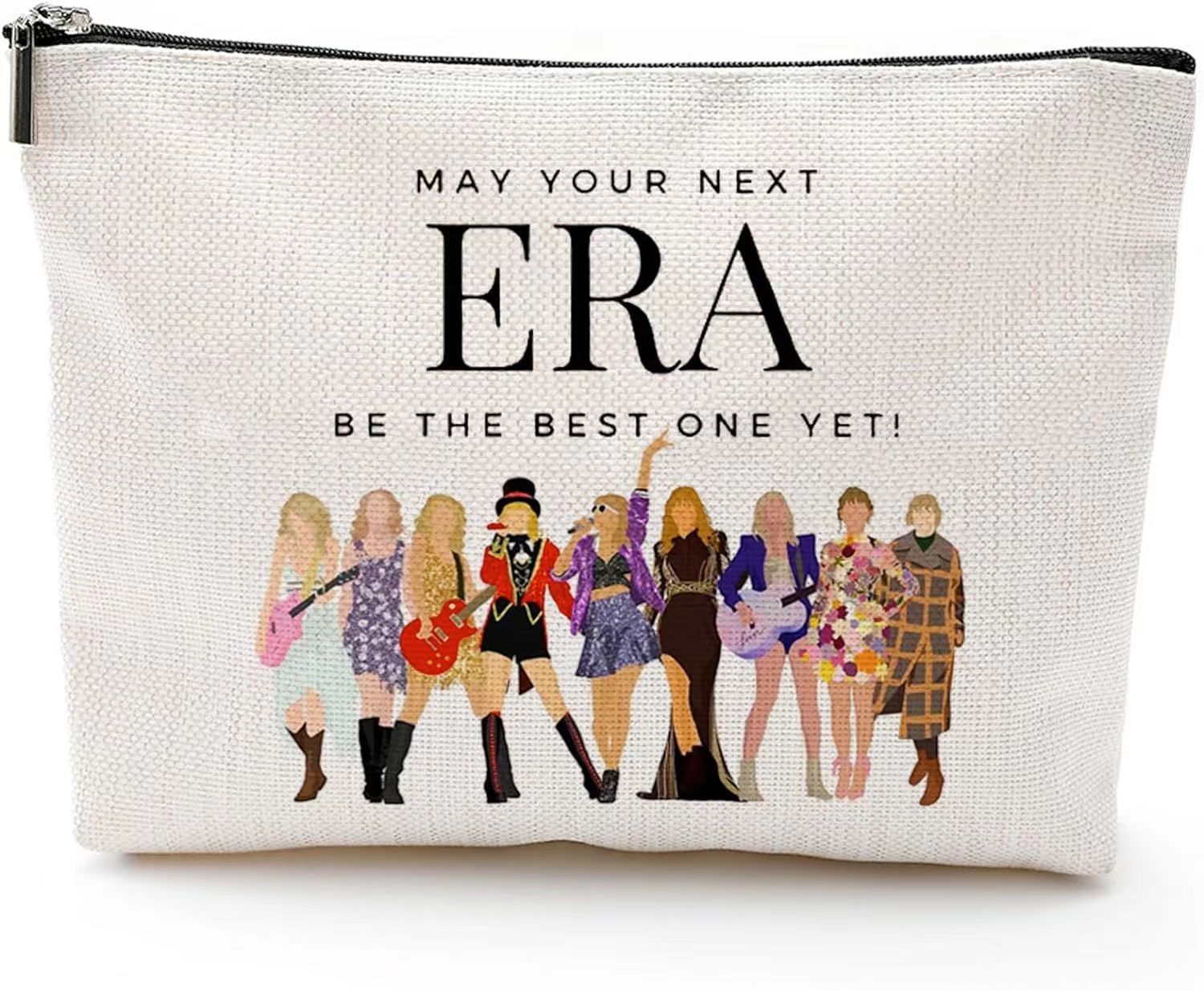 Wholesale Cotton and Linen Nurse Letter Print Storage Waterproof Linen Cosmetic Bag