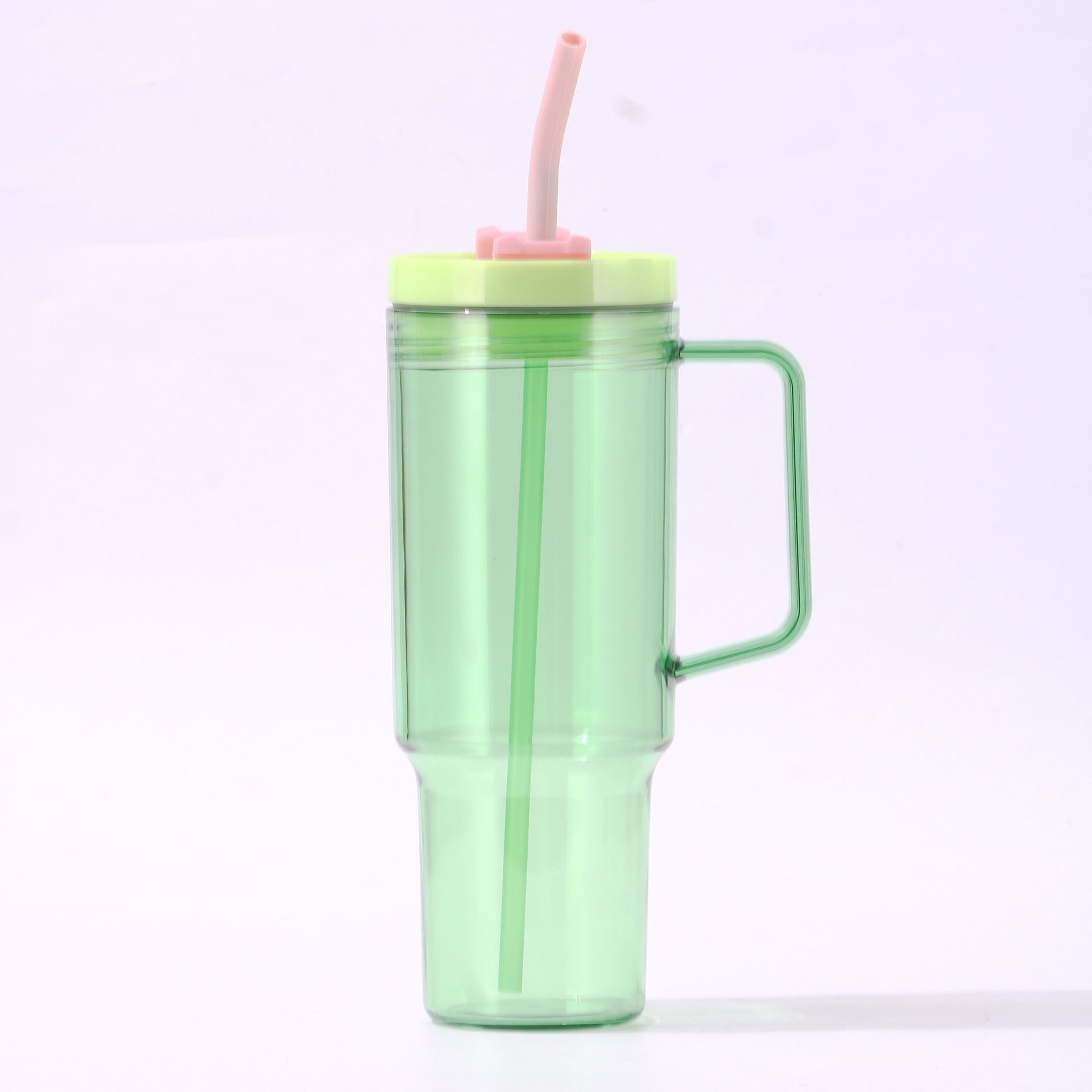 Wholesale 40oz/30oz Car Cup Plastic Handle with Straw Large Capacity Portable Ice Blaster Cup