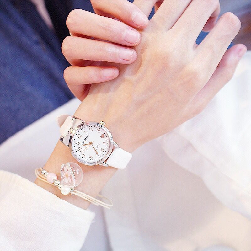 Wholesale Cute Girl Pointer Leather Watch