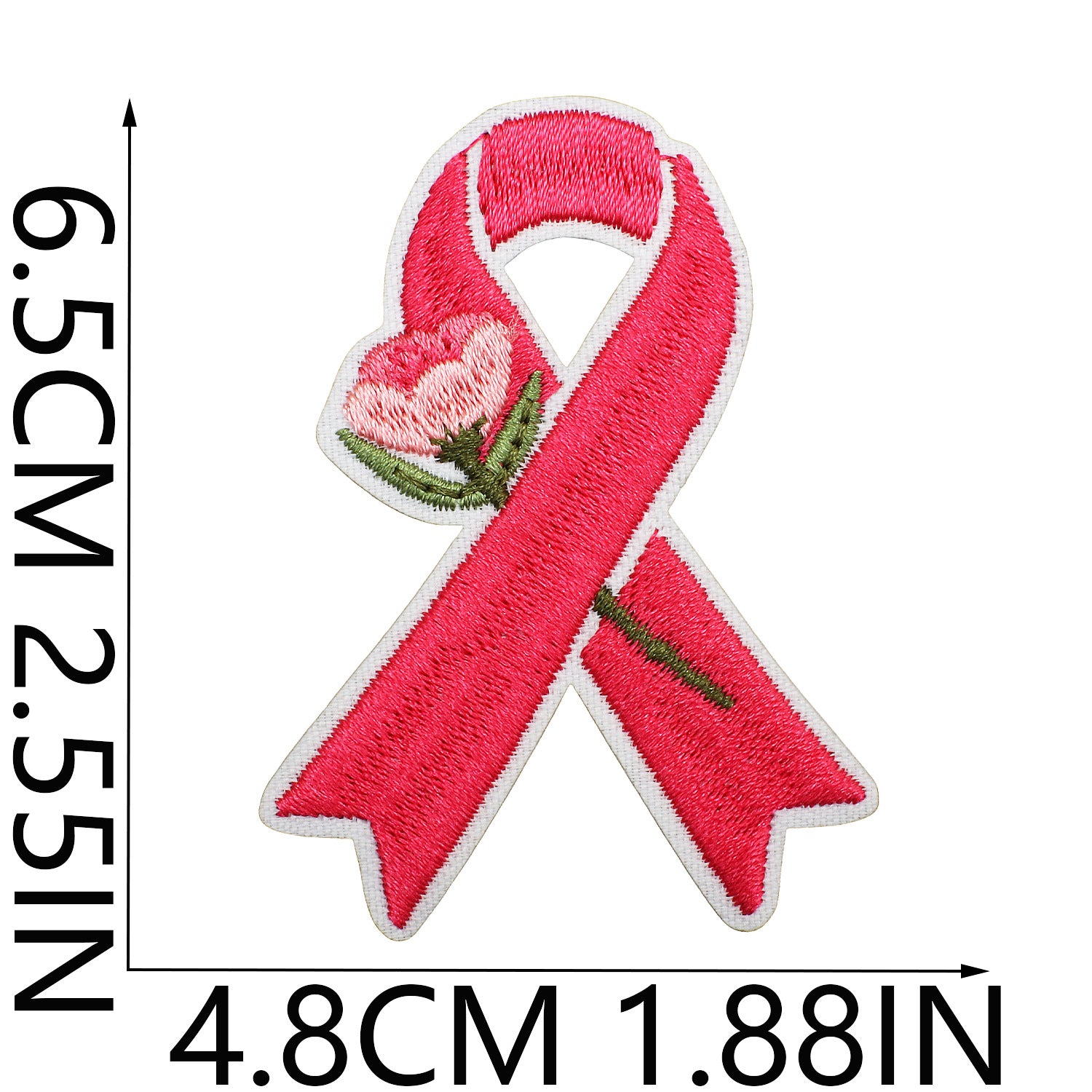 Wholesale Health Day Care for Women Pink Embroidery DIY Patches