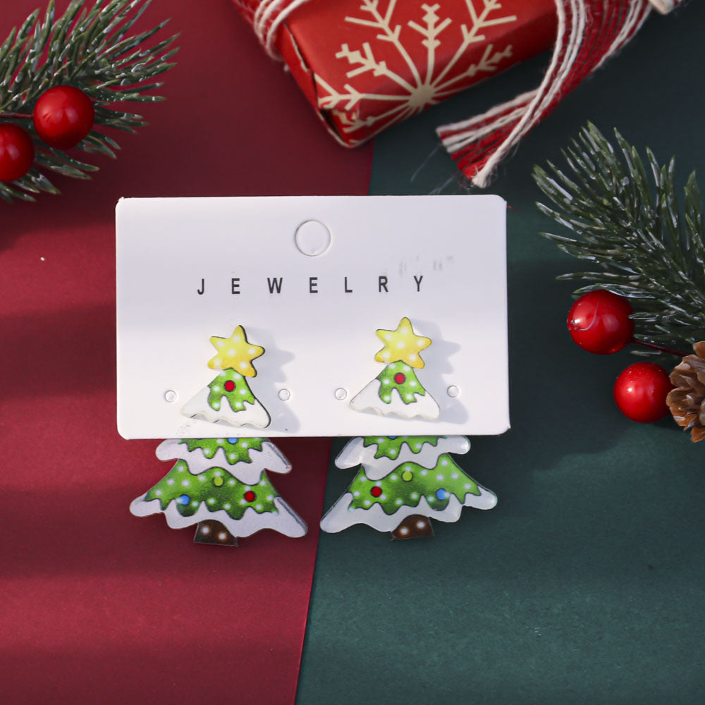 Wholesale Cute Cartoon Christmas Earrings