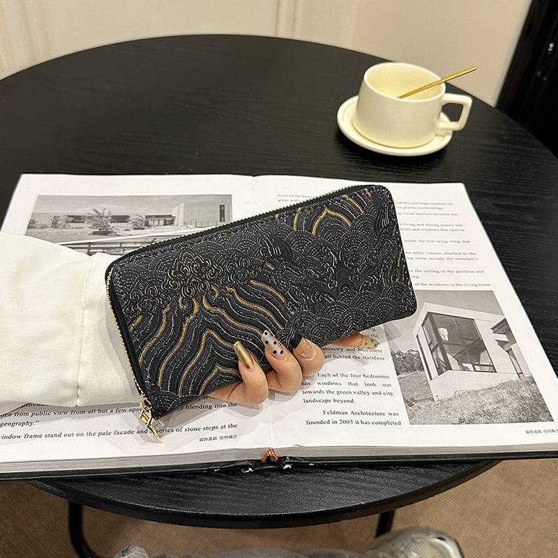 Wholesale Ancient Style Pattern Series Long Wallet