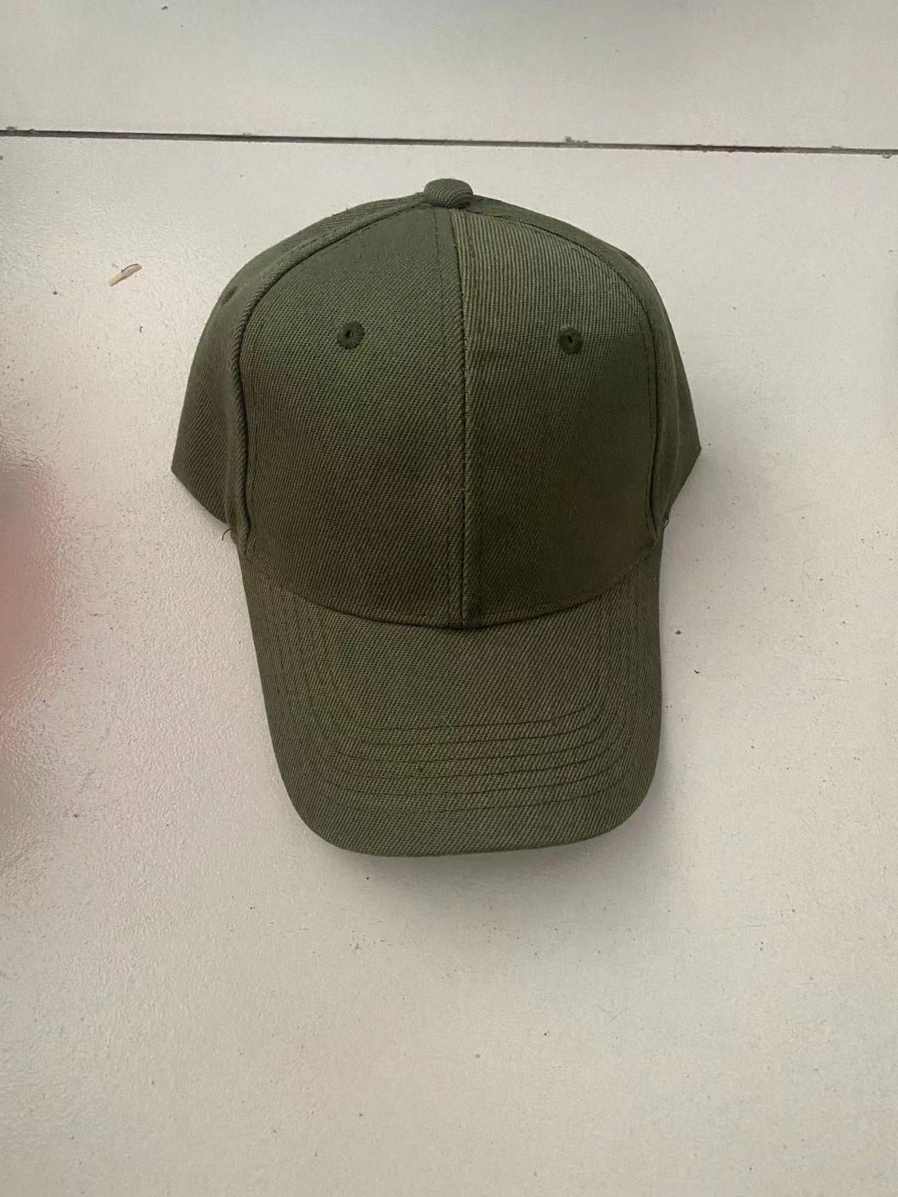 Wholesale 20 colors of black Velcro solid color baseball cap