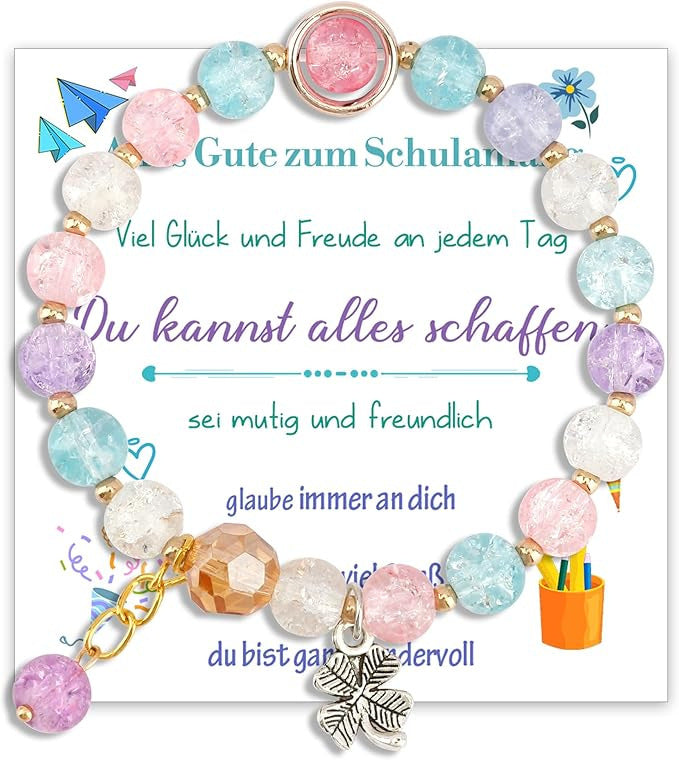 Wholesale Easter Blooming Bead Pink Love Rabbit Bracelet