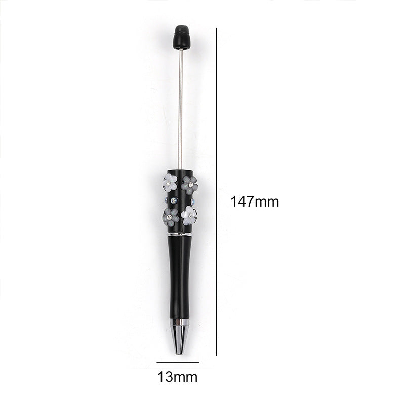 Wholesale 5pcs/pack Heavy Industry diy Beadable Pen Diamond Five-petal Flower Bead Pen