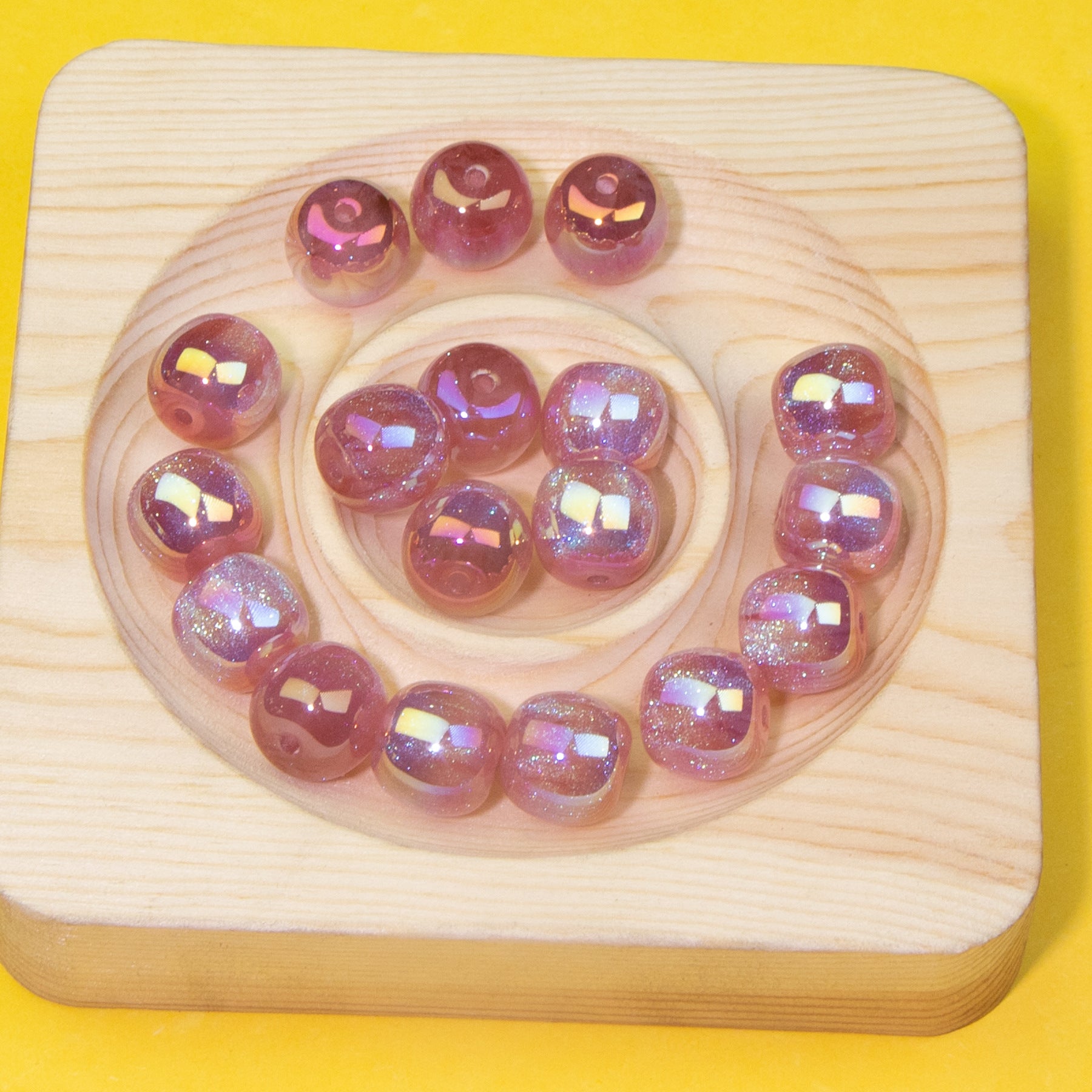 Wholesale 20pcs Fine Glittering Beads Resin Beads