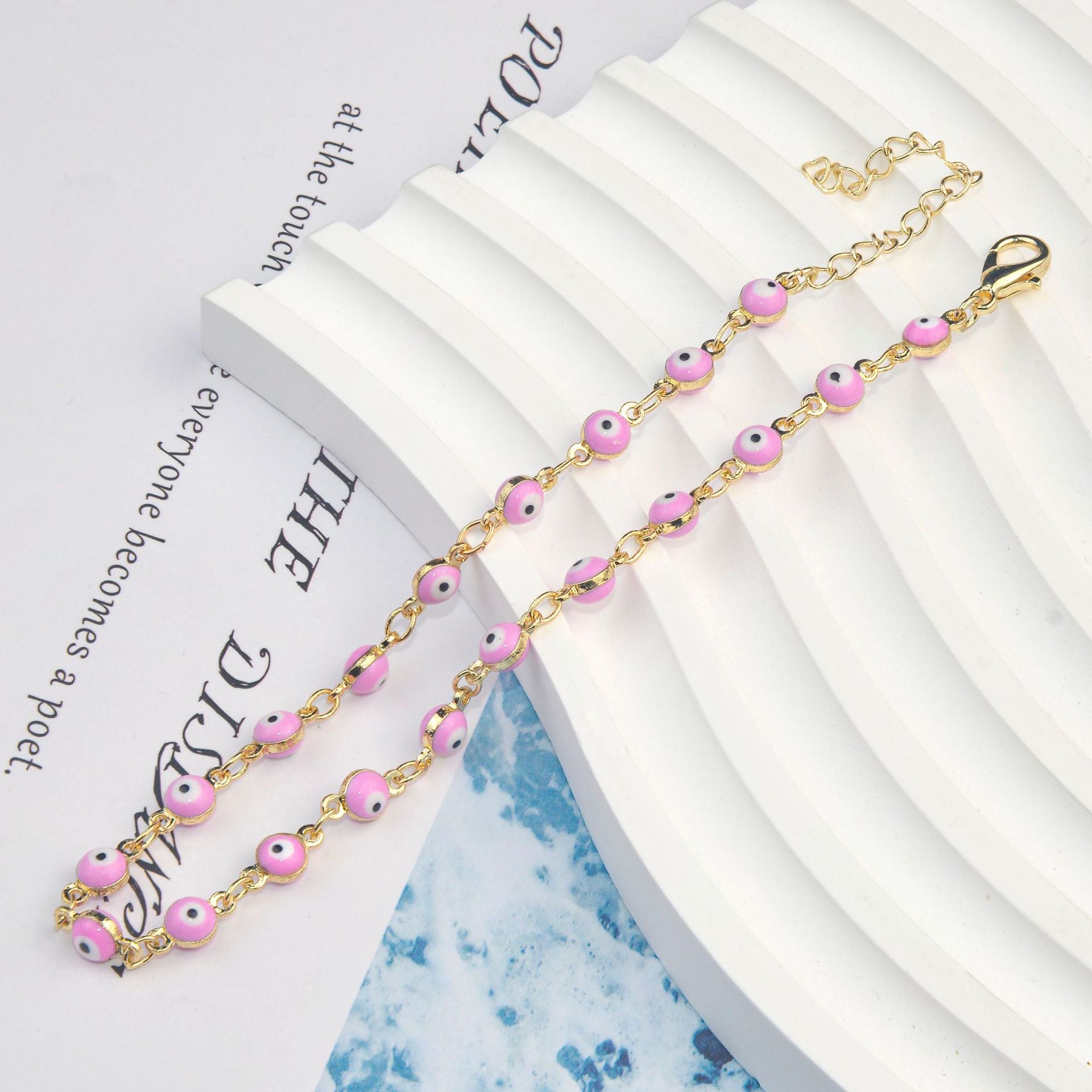 Wholesale Demon Eye Copper Anklets