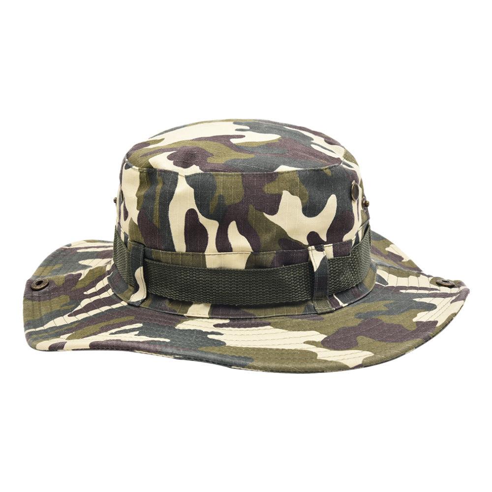 Sombrero de cubo de camuflaje de montañismo de poliéster al por mayor