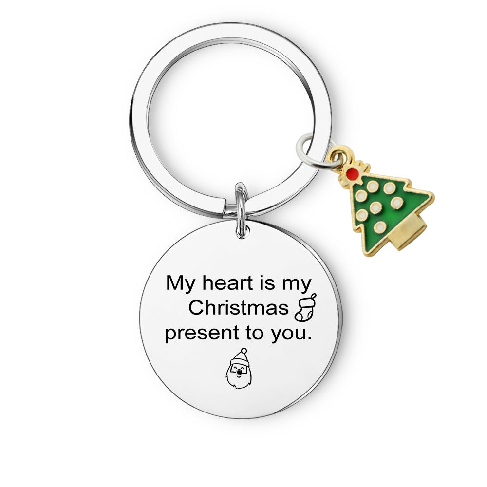 Wholesale Stainless Steel Christmas Tree Stainless Steel Keychain
