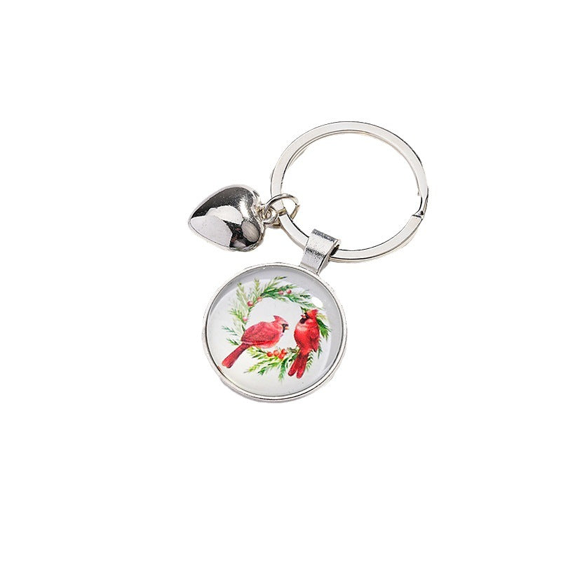 Wholesale Metal Cardinal Bird Keychain