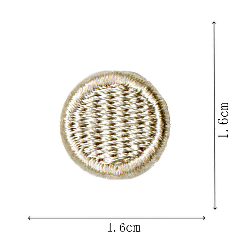 Wholesale Round Classic Computer Embroidered Flower Patch Applique