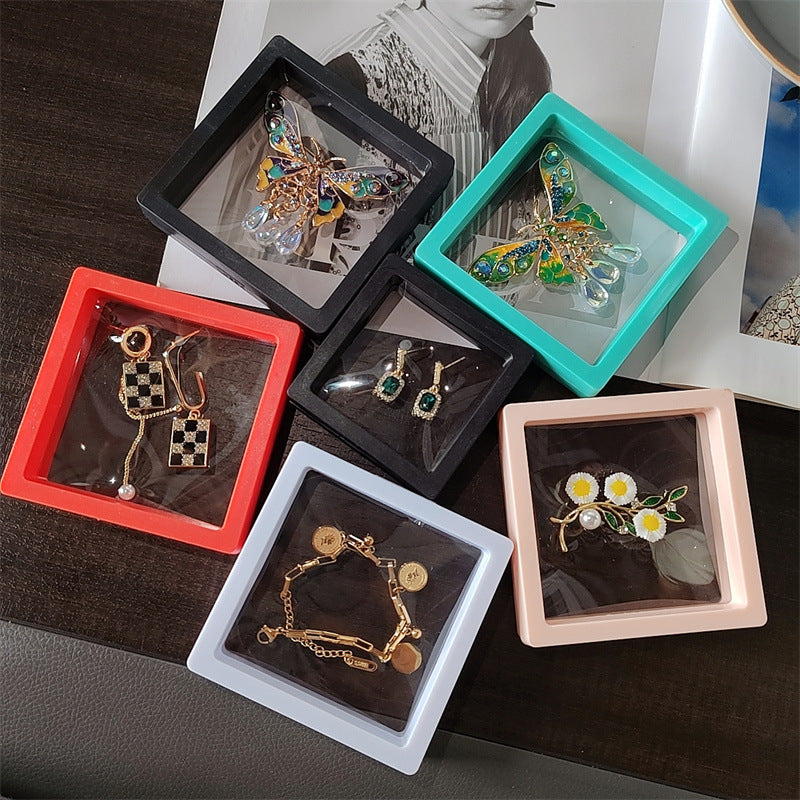 Wholesale Gradient Plastic Jewelry Box For Rings Earrings Necklaces Boutique Resale Gift