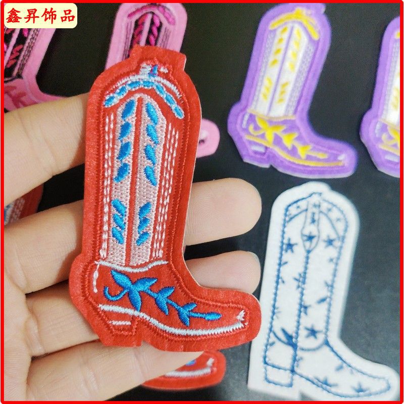 Wholesale Cartoon Shoes Sun Embroidery Children's Clothing Patch FS