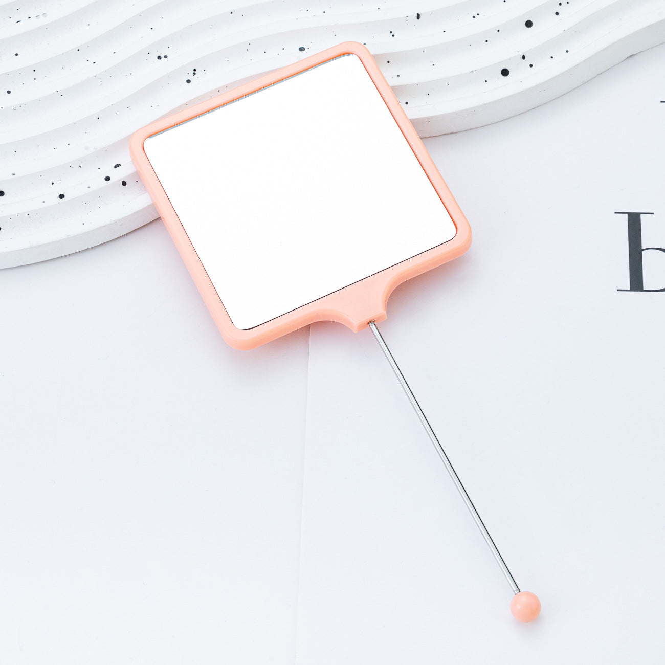 Wholesale Multicolor hand-held square DIY small mirror