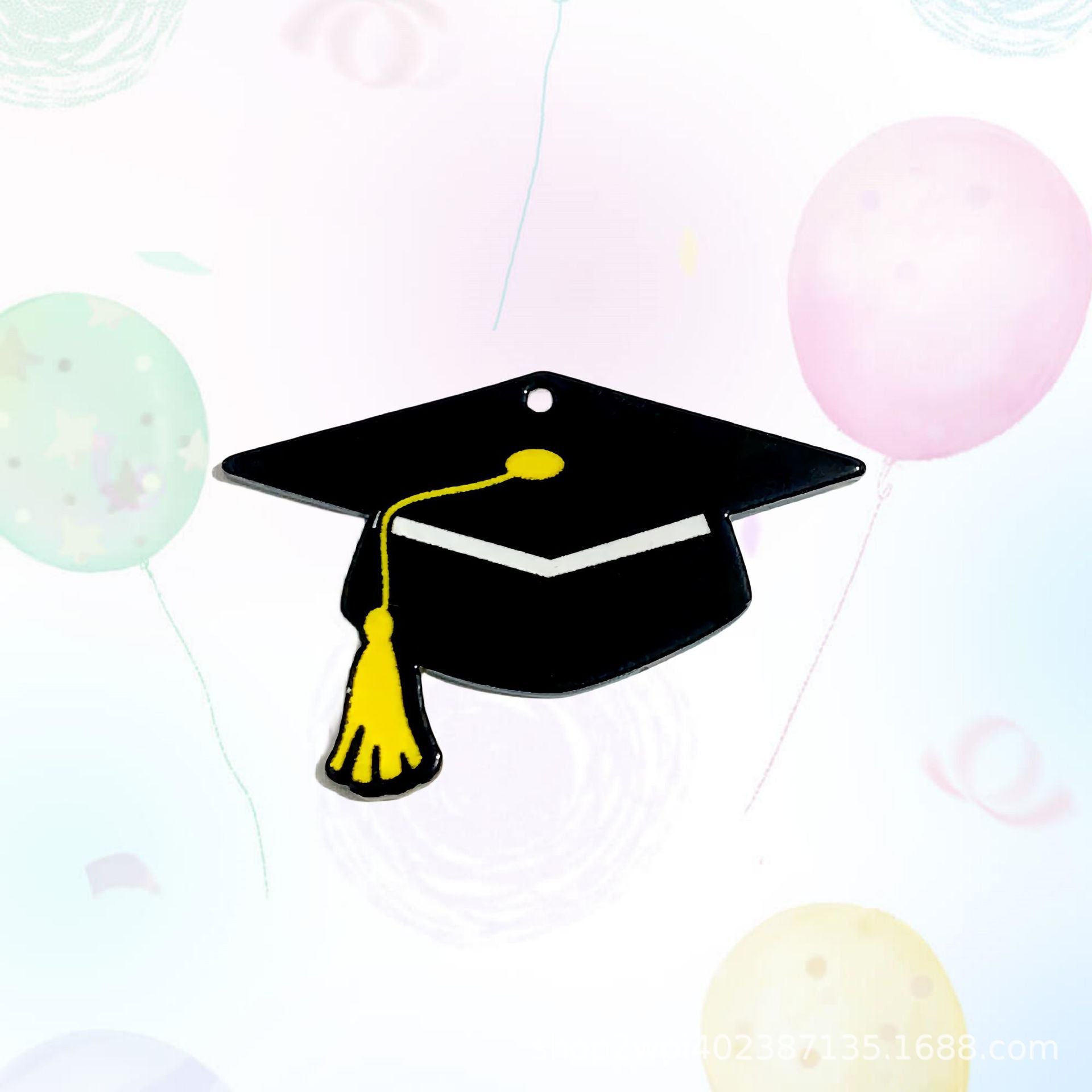 Wholesale 30pcs DIY Campus Style Graduation Season Bachelor' s Cap Earring Accessories