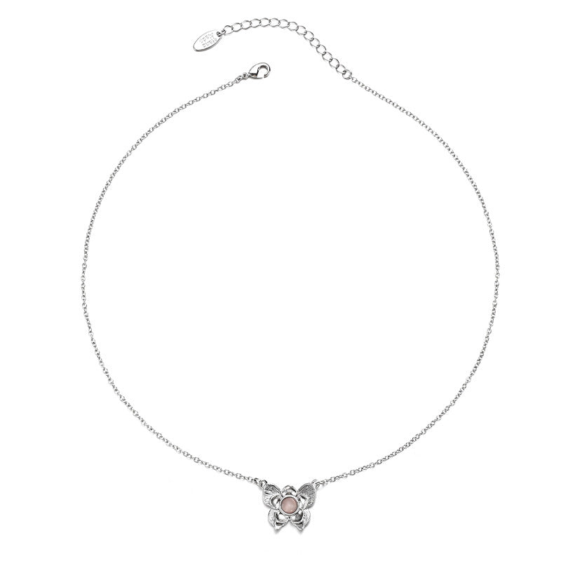 Wholesale fashion minimalist versatile niche design butterfly necklace