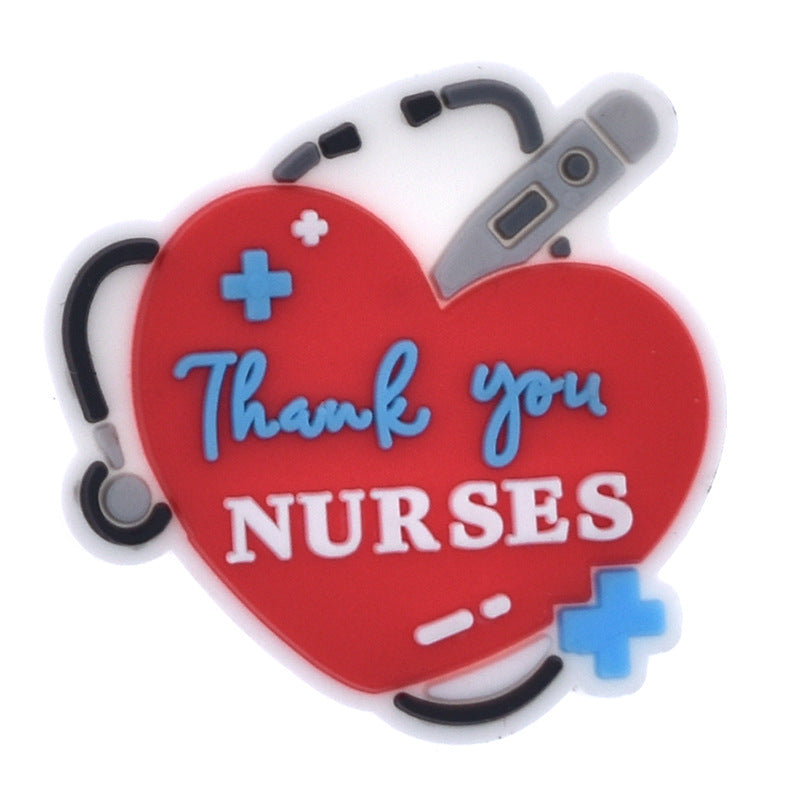 Wholesale 100pcs PVC Cartoon Medical Health DIY Shoe Buckle