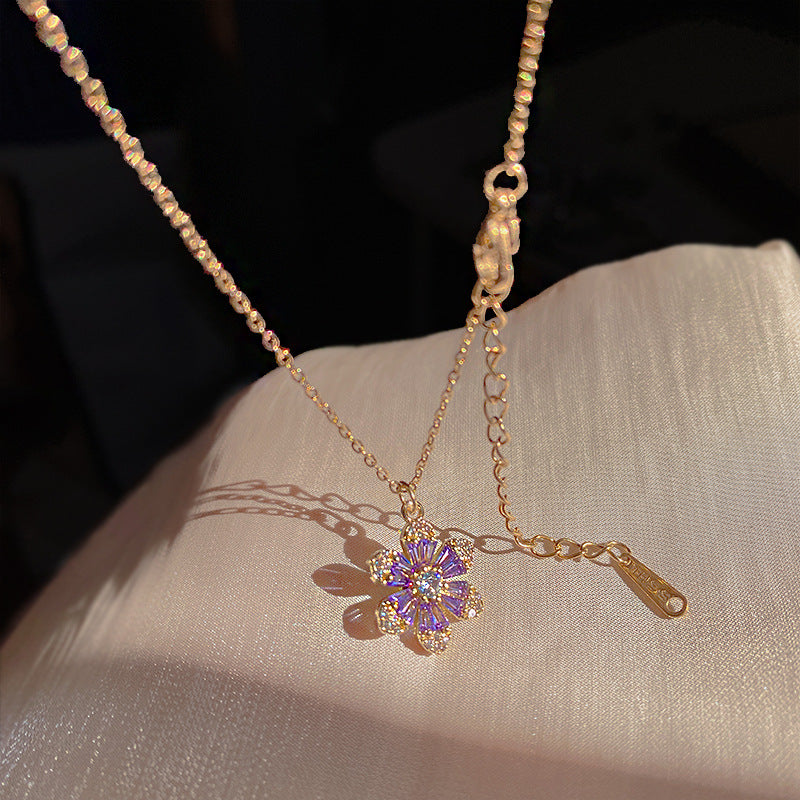 Wholesale Micro Paved Personalized Titanium Steel Necklace