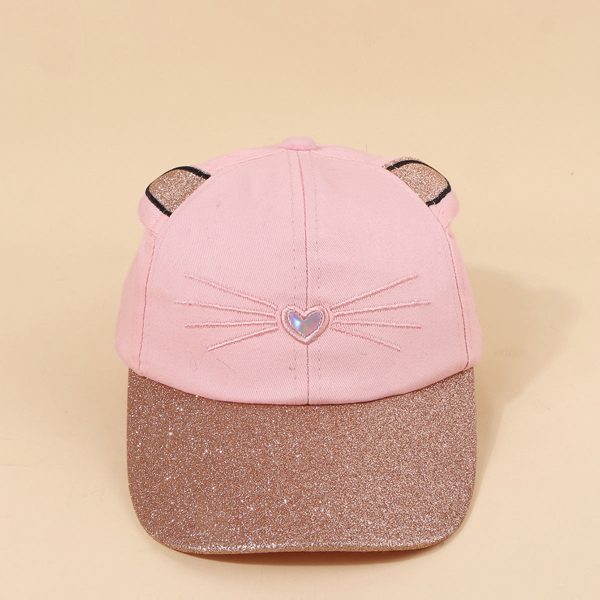 Wholesale Kids Wide Brim All-match Cute Cat Baseball Cap