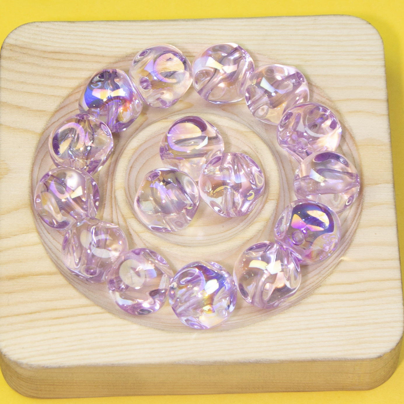 Wholesale 10pcs Fig Transparent Colorful Electroplated Beads