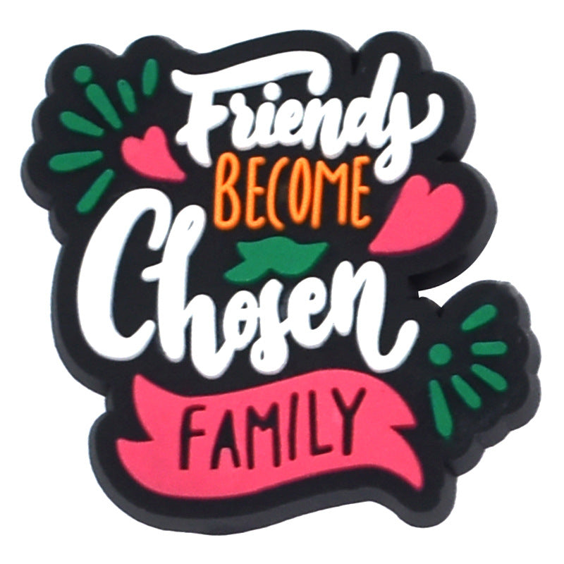 Wholesale PVC Random 100pcs God Religious Hole Shoes, Shoe Buckles DIY Decoration