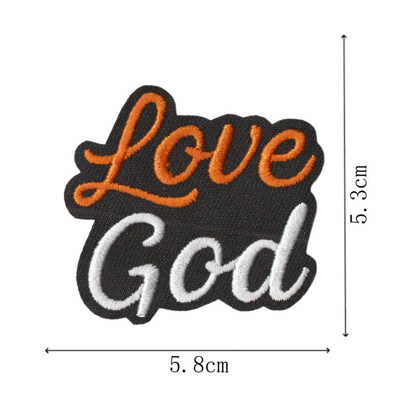 Wholesale Trendy Letter Quote Embroidered Patches No Sew Iron On DIY Accessory For Clothes Bags Towels 10 Pack