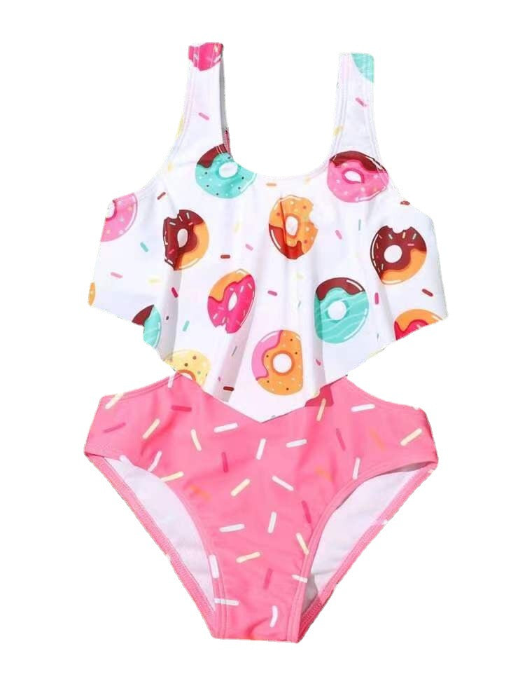 Wholesale Baby One-Piece Donut Backless Multicolor Split Swimwear