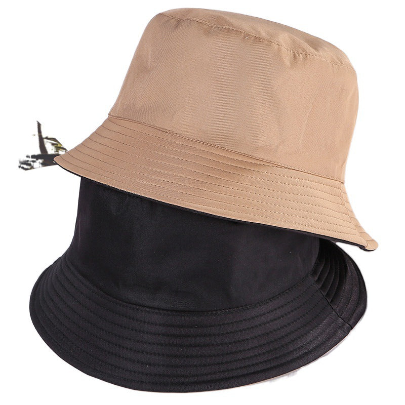 Wholesale Solid Color Double-sided Fashionable All-match Sunshade Bucket Hat